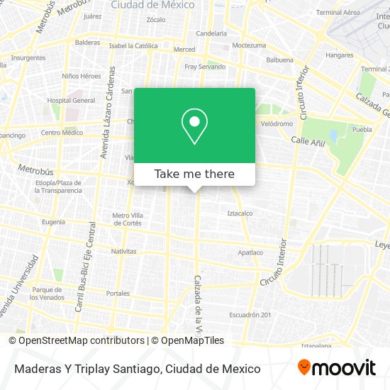 Maderas Y Triplay Santiago map