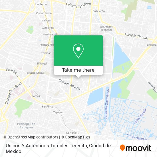 Unicos Y Auténticos Tamales Teresita map