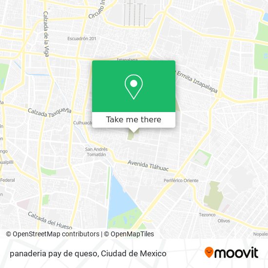 panaderia pay de queso map