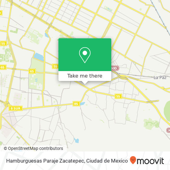 Hamburguesas Paraje Zacatepec map
