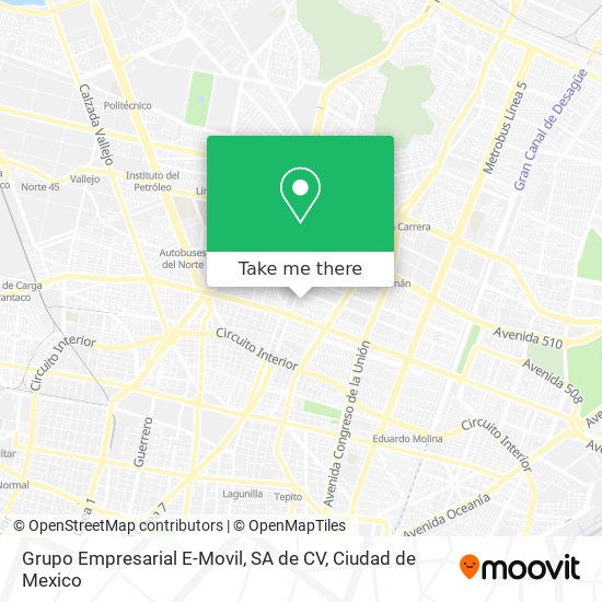 Grupo Empresarial E-Movil, SA de CV map