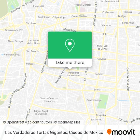 Las Verdaderas Tortas Gigantes map