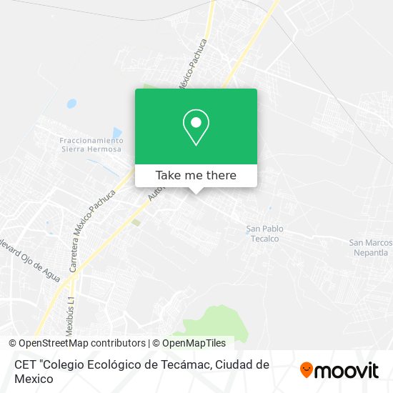 CET "Colegio Ecológico de Tecámac map