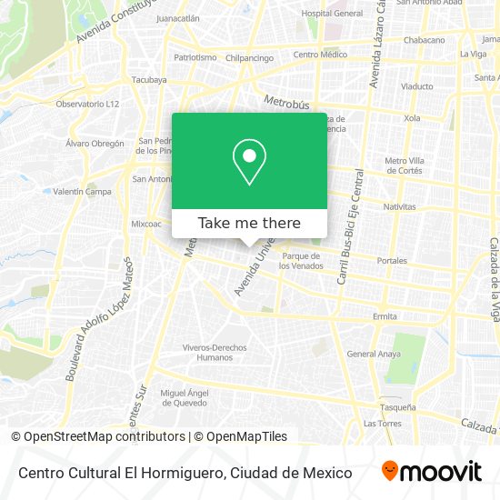 Mapa de Centro Cultural El Hormiguero