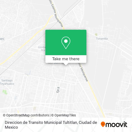 Direccion de Transito Municipal Tultitlan map