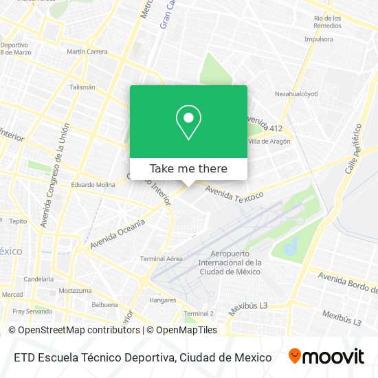 ETD Escuela Técnico Deportiva map