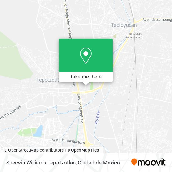 Mapa de Sherwin Williams Tepotzotlan