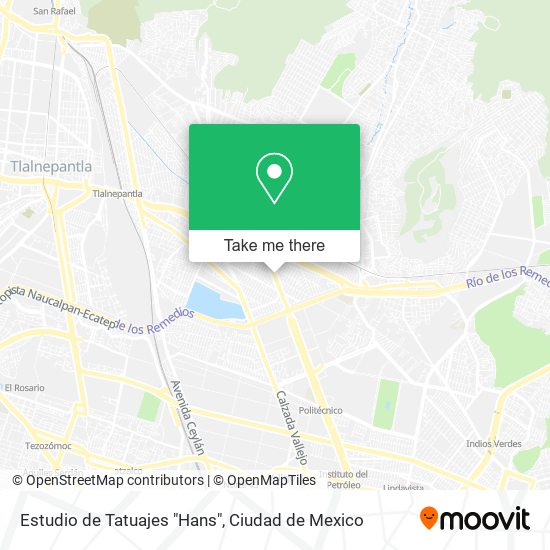 Mapa de Estudio de Tatuajes "Hans"