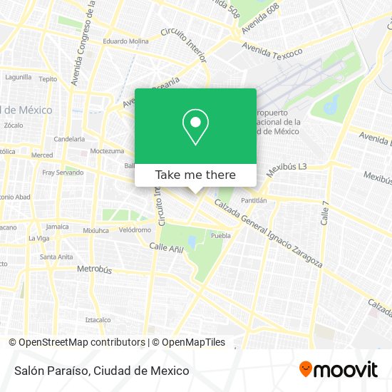 Salón Paraíso map
