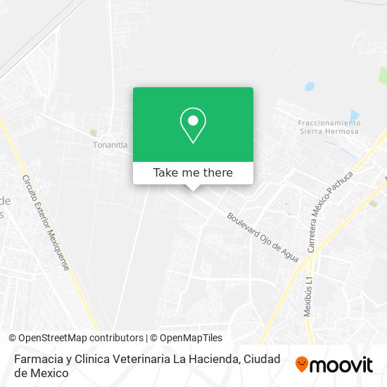 Mapa de Farmacia y Clinica Veterinaria La Hacienda