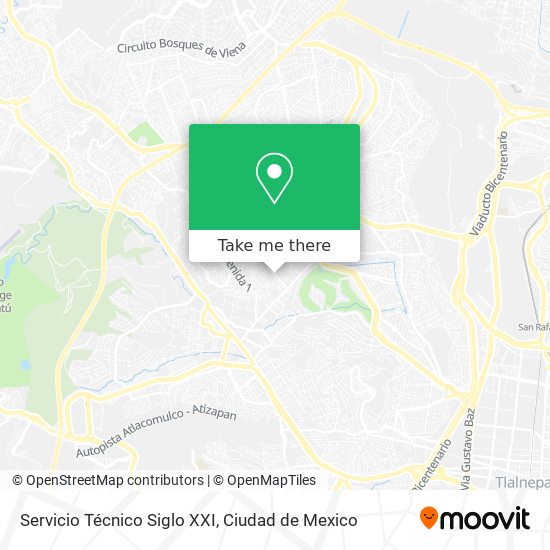 Mapa de Servicio Técnico Siglo XXI