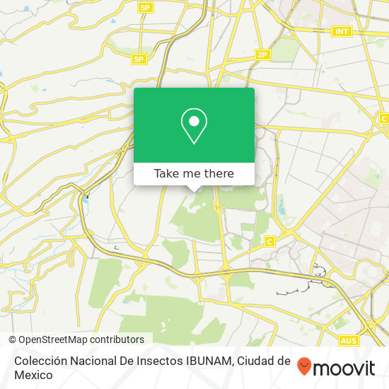 Colección Nacional De Insectos IBUNAM map