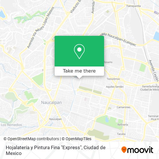 Hojalatería y Pintura Fina "Express" map