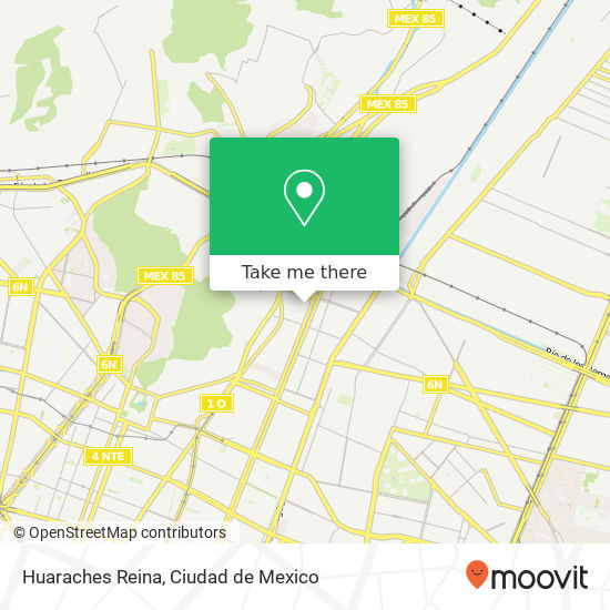 Huaraches Reina map