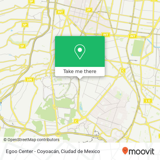 Egoo Center - Coyoacán map