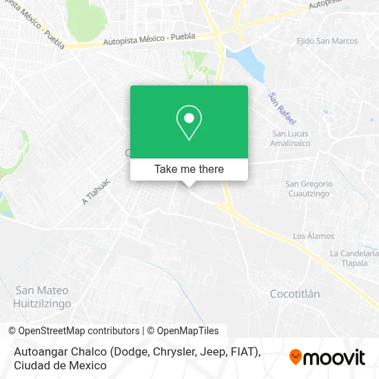 Autoangar Chalco (Dodge, Chrysler, Jeep, FIAT) map