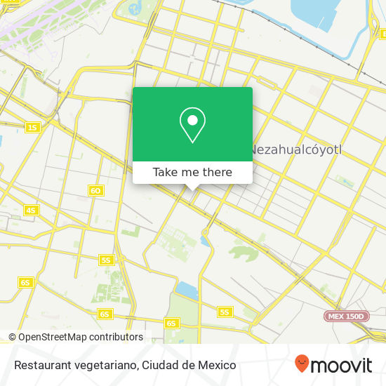 Restaurant vegetariano map