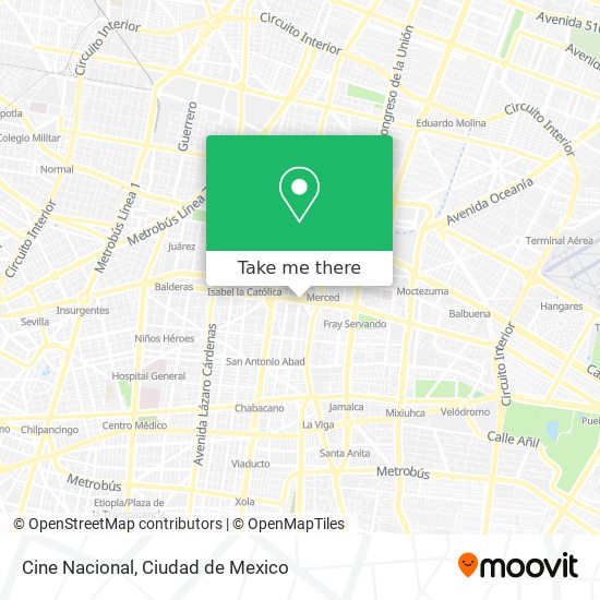 Cine Nacional map