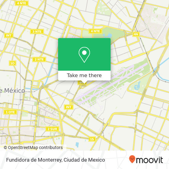 Fundidora de Monterrey map