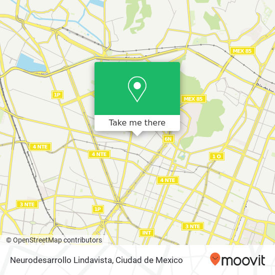 Neurodesarrollo Lindavista map