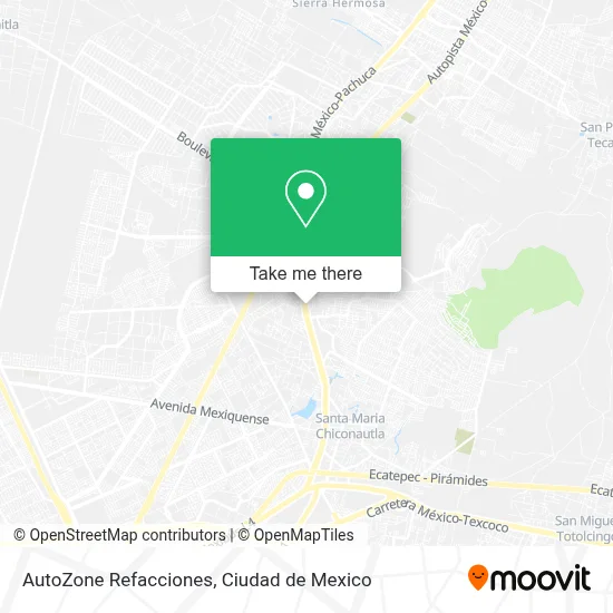AutoZone Refacciones map