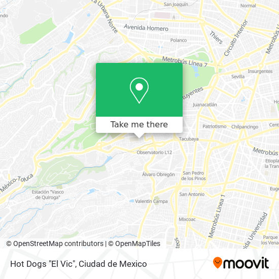 Hot Dogs "El Vic" map