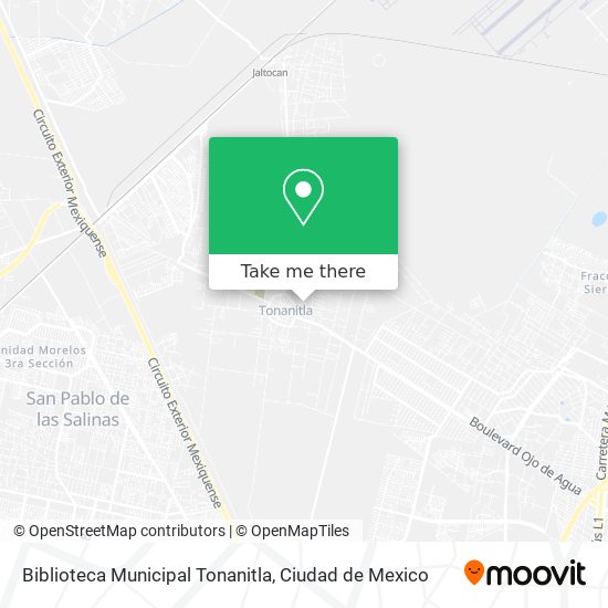 Biblioteca Municipal Tonanitla map