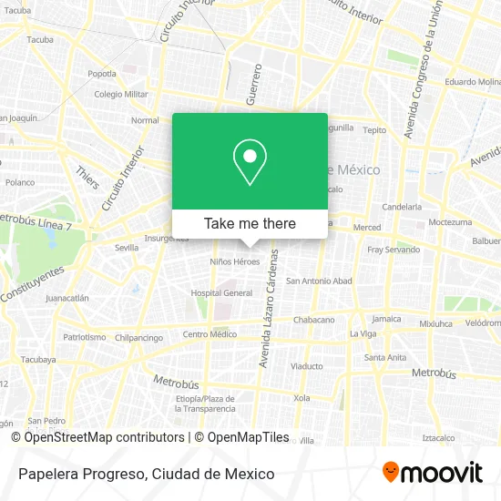 Papelera Progreso map