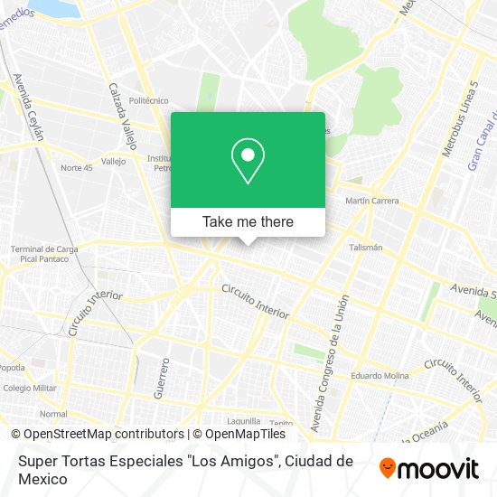 Super Tortas Especiales "Los Amigos" map