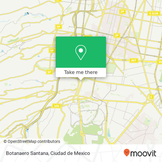 Botanaero Santana map