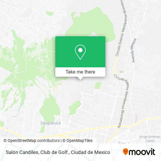 Salón Candiles, Club de Golf. map