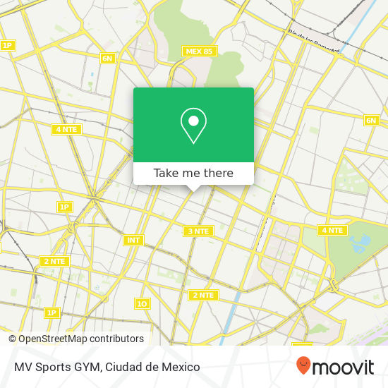 Mapa de MV Sports GYM