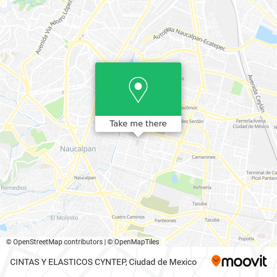 CINTAS Y ELASTICOS CYNTEP map