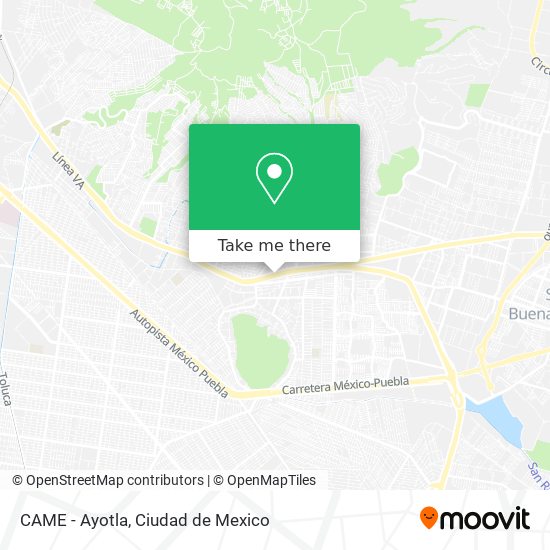 Mapa de CAME - Ayotla