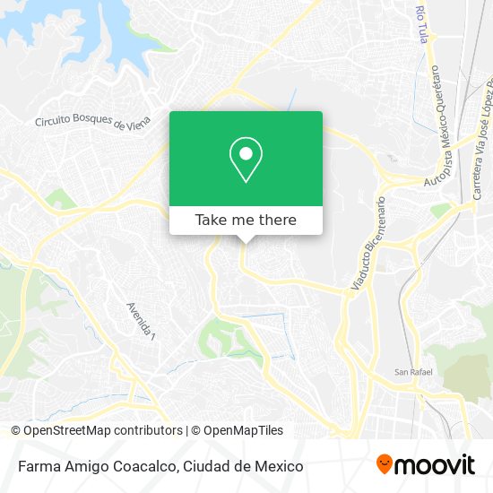 Mapa de Farma Amigo Coacalco