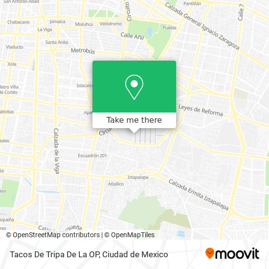 Tacos De Tripa De La OP map