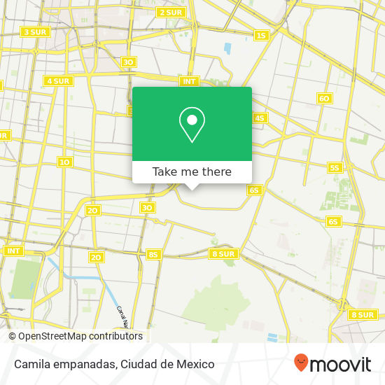 Camila empanadas map