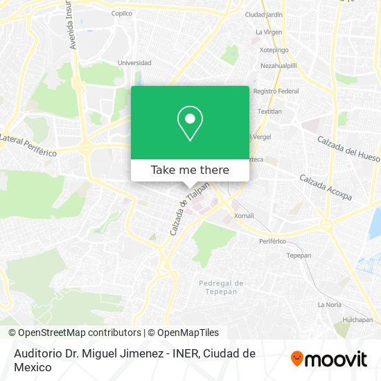 Auditorio Dr. Miguel Jimenez - INER map