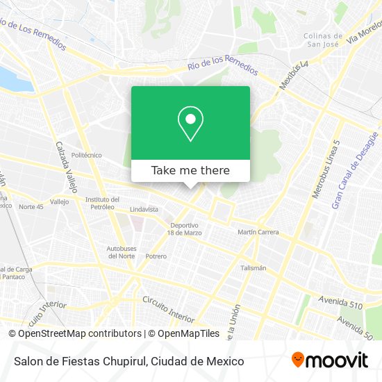 Salon de Fiestas Chupirul map