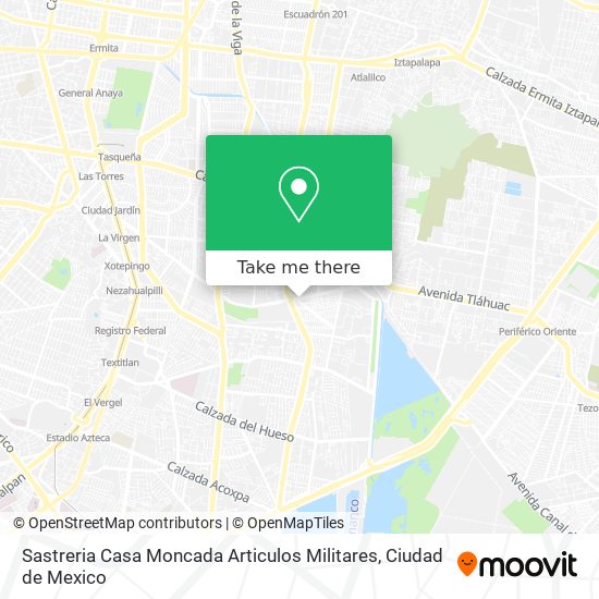 Sastreria Casa Moncada Articulos Militares map
