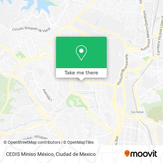 CEDIS Miniso México map