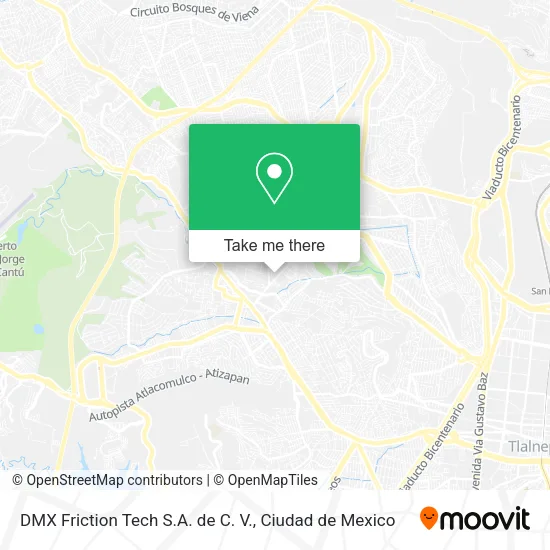 Mapa de DMX Friction Tech S.A. de C. V.