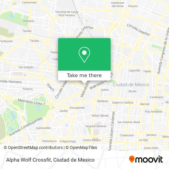 Mapa de Alpha Wolf Crossfit