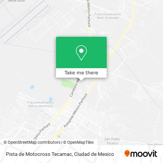 Mapa de Pista de Motocross Tecamac