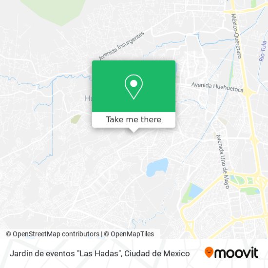 Jardin de eventos "Las Hadas" map