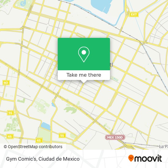 Gym Comic's map