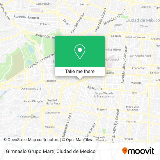 Gimnasio Grupo Martí map