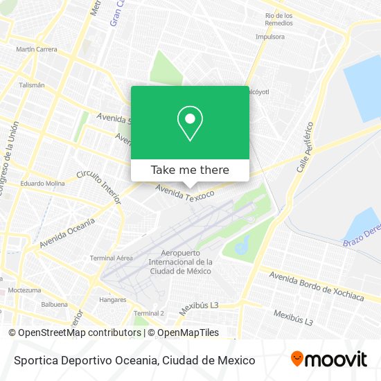 Sportica Deportivo Oceania map