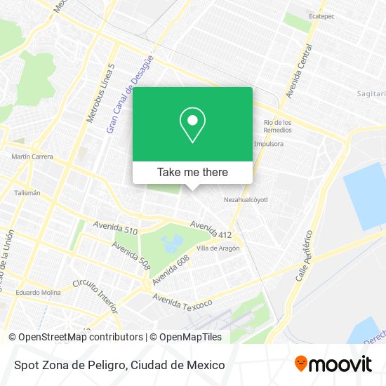 Mapa de Spot Zona de Peligro