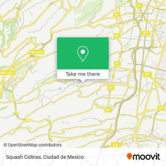 Squash Colinas map